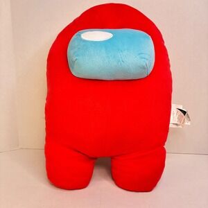 Among Us Red Crewmate Plush Pillow 16 inch Gaming Innersloth Kidcore Large 2021
